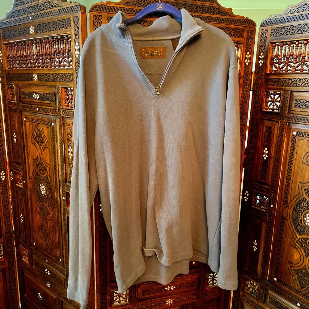 Big Sky Outfitters Grey Quarter Zip Jacket
